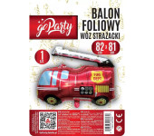 Balon foliowy WÓZ STRAŻACKI ANT0028 GO PARTY