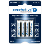 Bateria EVERACTIVE Pro Alkaline AAA/LR03 alkaliczna blister (4szt)