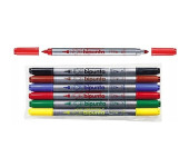 Flamastry DOUBLE POINT 6szt.FIBRACOLOR 584SW EUROSPARK