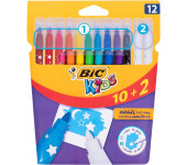 Flamastry 10+2 BIC KIDS COLOUR ERASE 9202953 Magic Felt Pens