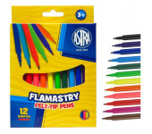 Flamastry zestaw 12 kolorów pisaki mazaki 314107001 ASTRA