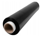 Folia stretch NATUNA 2,5kg 23mic czarna rozciągliwość 170% (około 230m)