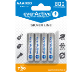 Akumulatorek Ni-MH EVERACTIVE Silver Line AAA/HR03 750mAh blister (4szt)