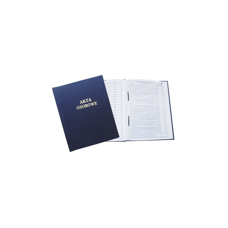 Teczka akt osobowych oklejana ABCDE z treścią granatowa 1824-339-106 WARTA