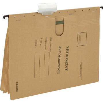 Skoroszyt zawieszany na akta osobowe 5 przegródek 15211 siarczanowy ESSELTE