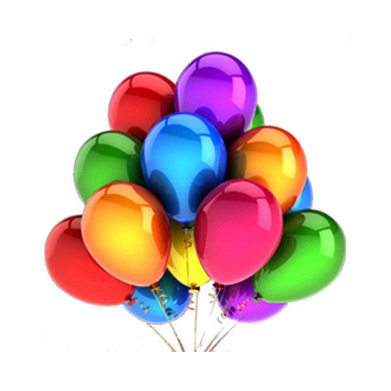 Balony 27cm metalizowane mix (100szt.) 12M-MIX ALIGA