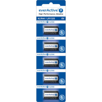 Bateria EVERACTIVE 4LR44/LR1325/544A 6V alkaliczna blister (5szt) Bateria EVERACTIVE 4LR44/LR1325/544A 6V alkaliczna blister (5szt)