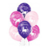 Balony Urodzinowy jednorożec 6 szt. BN06-228 ALIGA