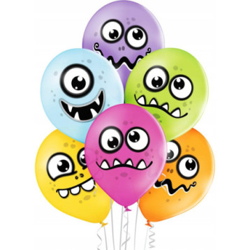Balony potworki 6 szt. BN06-259 ALIGA Balony potworki 6 szt. BN06-259 ALIGA