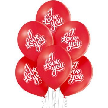 Balony I LOVE YOU 6 szt BN06-286 ALIGA Balony I LOVE YOU 6 szt BN06-286 ALIGA