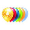Balon metalik nadruk 6 mix kolor 5szt. B200 GO PARTY