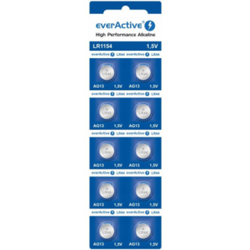 Bateria EVERACTIVE AG13/LR44/LR1154 1,5V guzikowa (10szt) Bateria EVERACTIVE AG13/LR44/LR1154 1,5V guzikowa (10szt)