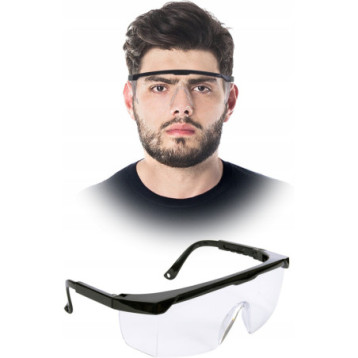 Okulary ochronne REIS FRAMBER przeciwodpryskowe przezroczyste (GOG-FRAMBER TB UNI)