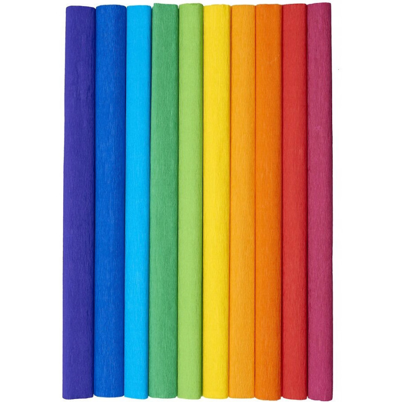Bibuła marszczona CREATINIO 50x200cm mix kolorów tęczowy 400153931 TOP 2000