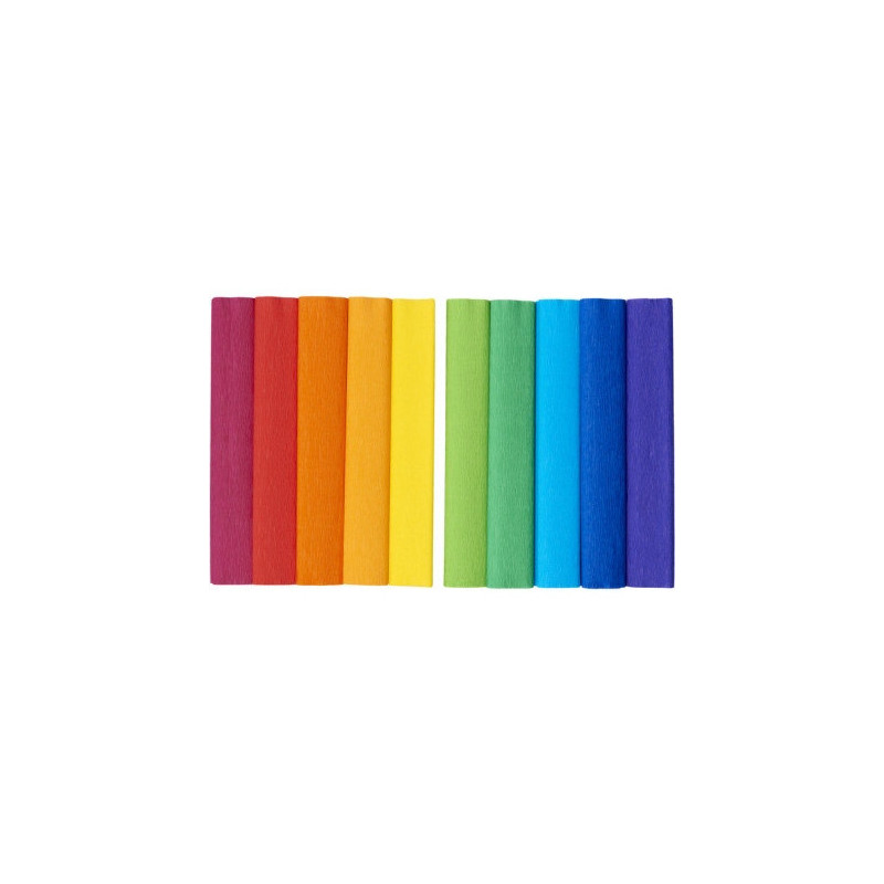 Bibuła marszczona CREATINIO 25x200cm mix kolorów tęczowy 400153936 TOP 2000