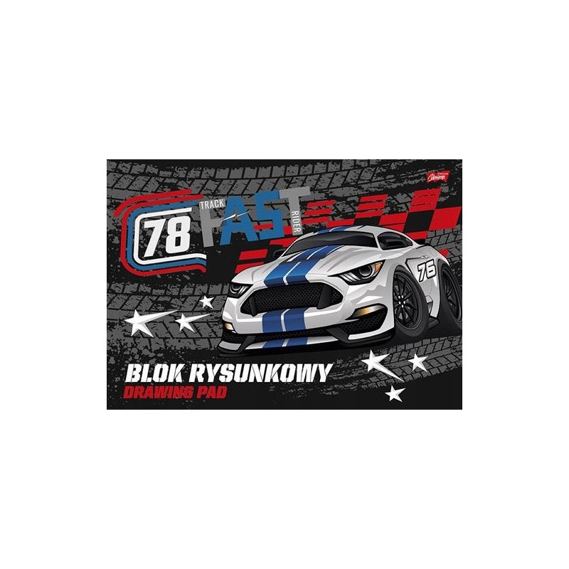 Blok rysunkowy szkolny A3 biały 20 kartek 80g UNIPAP