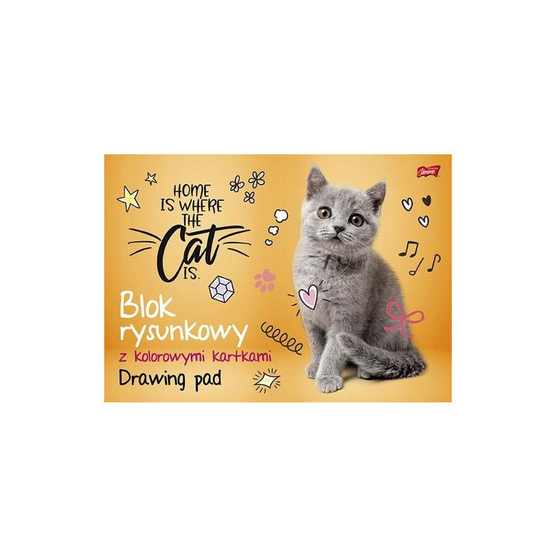 Blok rysunkowy szkolny A3 kolorowy 16 kartek 80g UNIPAP