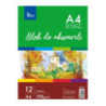 Blok do akwareli A4 12k 190g KB011-A4 TETIS
