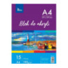 Blok do akryli A4 15k 190g KB012-A4 TETIS