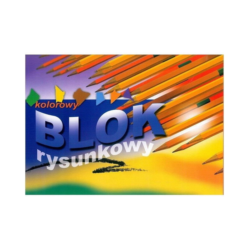 Blok rysunkowy A3 16k kolorowe kartki KRESKA