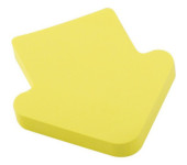 Bloczek samoprzylepny 75x75mm strzałka 100k żołty 110512 D.RECT