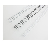 Grzbiety drutowe GBC A4 21L 10mm SLV (100szt) IB160837