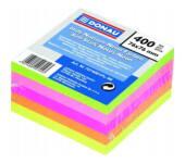 Bloczek samoprzylepny 76x76mm 400k neonowy 5 kolorów DONAU 7574001PL-99