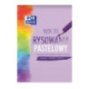 Blok rysunkowy szkolny A4 pastelowy 10 kartek 100g 400166081 OXFORD