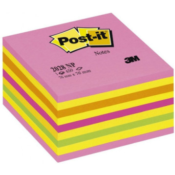 Bloczek samoprzylepny 76x76mm 450k cukierkowa różowa POST-IT 2028-NP UU009543941 3M