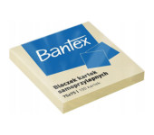 Karteczki samoprzylepne bloczek 75x75mm 100 kartek 400086384 BANTEX