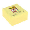 Bloczek samoprzylepny 101x101mm 90k żółty linia (5szt) POST-IT Super Sticky Z-Notes XL (R440-SSCY)