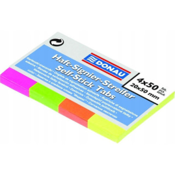 Zakładki indeksujące 20x50mm 4-flou 7576001PL-99 DONAU Zakładki indeksujące 20x50mm 4-flou 7576001PL-99 DONAU