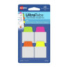 Zakładki indeksujące samoprzylepne 25,4x38,1mm przezroczyste z neonową zakładką Ultra Tabs 74759 AVERY ZWECKFORM