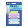 Zakładki indeksujące samoprzylepne 63,5x25,4mm przezroczyste z pastelową zakładką Ultra Tabs 74769 AVERY ZWECKFORM