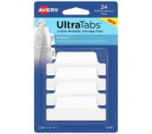 Zakładki indeksujące samoprzylepne 63,5x25,4mm przezroczyste z białą zakładką Ultra Tabs 74789 AVERY ZWECKFORM