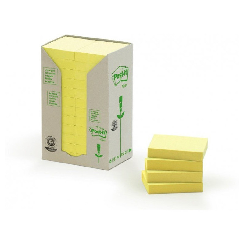 Bloczek samoprzylepny 38x51mm 100k żółty POST-IT 653-1T UU009543974 3M