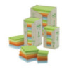Bloczek samoprzylepny 127x76mm 100k (16szt) pastelowy EKO POST-IT 655-1RPT FT510110370 3M