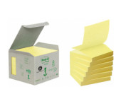 Bloczki ekologiczne samoprzylepne 76x76mm żółte R330-1B Z-Notes 6 bloczków po 100 kartek 009544113 3M