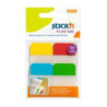 Przekładki indeksujące przeźroczyste 38x25mm 4 kolory 21607 STICK&acute N