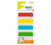 Przekładki indeksujące przeźroczyste 38x51mm 4 kolory 21608 STICK&acute N