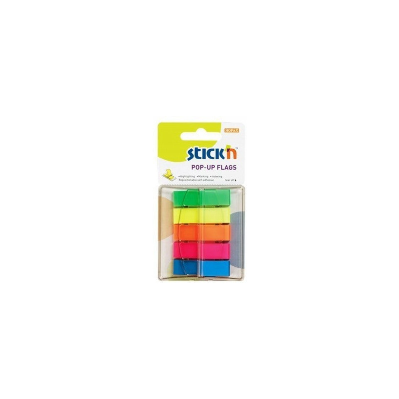 Zakładki indeksujące w podajniku mix 45x12mm (200sztuk) 26029 STICK&acute N