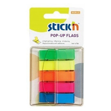 Zakładki indeksujące w podajniku mix 45x12mm (200sztuk) 26029 STICK´ N Zakładki indeksujące w podajniku mix 45x12mm (200sztuk) 26029 STICK´ N