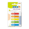 Zakładki indeksujące w podajniku, 45x12mm z nadrukiem - strzałka (150sztuk) 26003 STICK`N