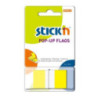 Zakładki indeksujące 45x25mm w podajniku żółte 50szt STICK`N 26022