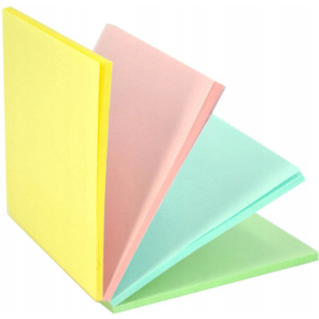 Bloczek STICKN MAGIC PAD 76x76mm pastel mix kolorów 21574 Bloczek STICKN MAGIC PAD 76x76mm pastel mix kolorów 21574