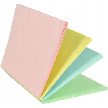 Bloczek STICKN MAGIC PAD 76x101mm pastele mix kolorów 21575 Bloczek STICKN MAGIC PAD 76x101mm pastele mix kolorów 21575