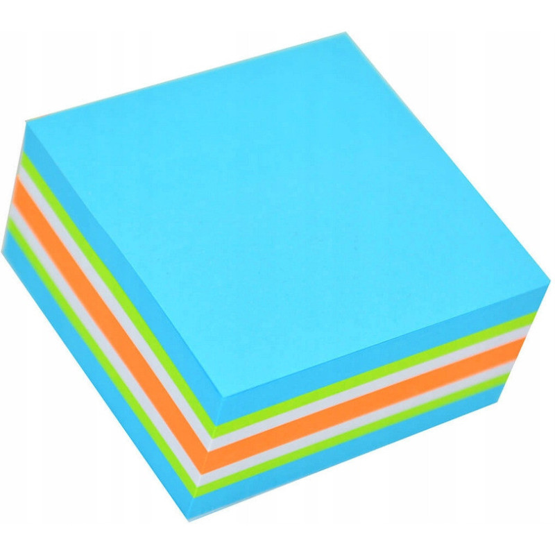 Bloczek STICKN 51x51mm niebieski-mix neon i pastel 21535