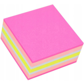 Bloczek STICKN 51x51mm różowy-mix neon i pastel 21533
