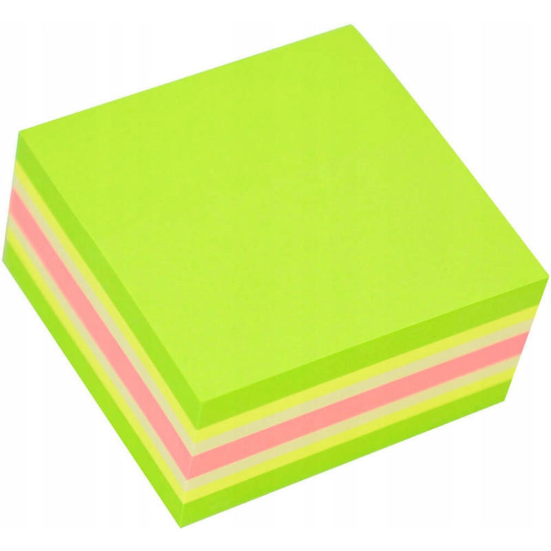 Bloczek STICKN 51x51mm zielony-mix neon i pastel 21534