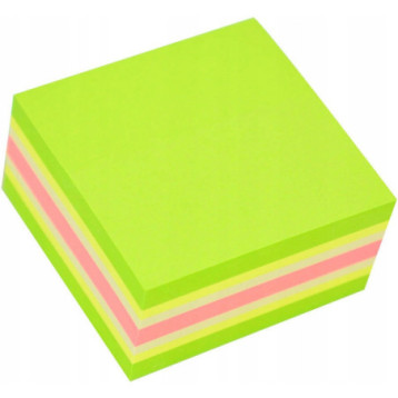 Bloczek STICKN 51x51mm zielony-mix neon i pastel 21534